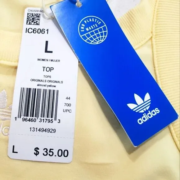 Adidas Original 3 stripper Crop Women's Tank Top - Picture 3 of 7